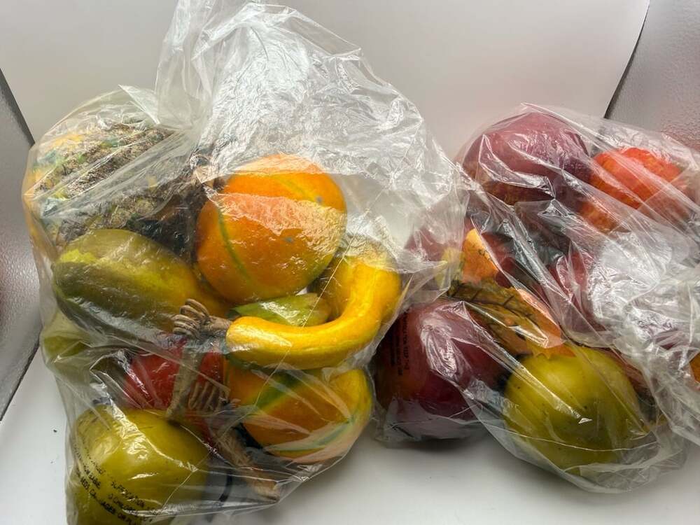 Lot of Vintage Artificial Faux Fruit and Vegetables Table Decor Staging Props